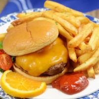 Kid Cheeseburger W/ Fries · 