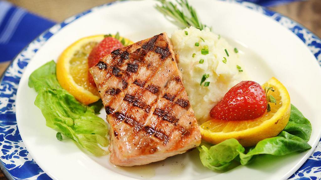 Kid Grilled Salmon · served with mashed potatoes or fries