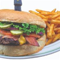 The 1 Pound Redwood Burger · Lumberjacks signature items. The biggest burger around. One full pound burger with swiss and...