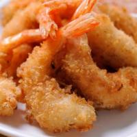 Fried Shrimp · Juicy crispy jumbo shrimp.