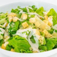 Caesar Salad · Crisp romaine lettuce with shaved parmesan, croutons and caesar dressing.