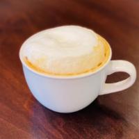 Cappuccino · Choose your milk preference. Traditional dry foam cappuccino in an 8oz cup.