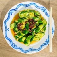 Spiced Cucumbers · Cold cucumbers tossed in our savory sauce