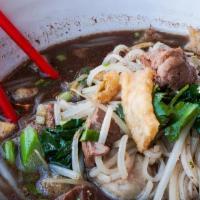 Pork Boat Noodle Soup · One of Thailand's most popular noodle soups