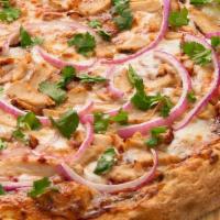 Bbq Chicken (Top Seller) · Grilled chicken, red onions, fresh cilantro and our signature BBQ sauce.