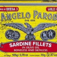 Angelo Parodi Sardines · Imported boneless sardines.