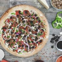 Supreme Pizza · Pepperoni, sausage, beef, mushroom, green pepper, onion, olive.