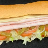 #14. Ham, Turkey & Cheese · Served on a fresh roll with a generous portion of meat and cheese. All Subs include mayonnai...