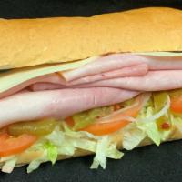 #4. Ham & Cheese · Served on a fresh roll with a generous portion of meat and cheese. All Subs include mayonnai...