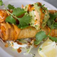 Lobster Taquitos (2) · Side of awesome sauce and salsa