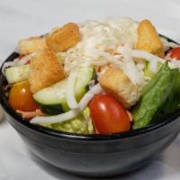 Dinner Salad · 140 Cal. The perfect size side salad: a blend of fresh lettuce, tomatoes, cucumbers, 100% mo...