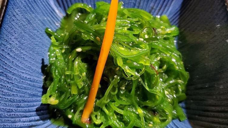 Seaweed Salad · Vegetarian. Marinated seaweed.