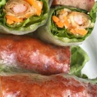Nem Nuong Cha Ram (Summer Rolls) · Grilled pork paste crispy roll wrapped in rice paper, lettuce, cucumber, carrot, daikon, & m...