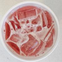 Rhubarb Meyer Lemonade · Do you like your lemonade pink? We do!