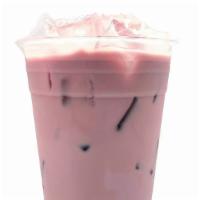 Taro Milk Tea · Smooth creamy Taro flavored milk tea made with freshly brewed green tea.