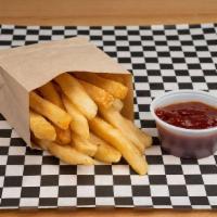 Seasoned Fries · Crispy, straight cut fries, dusted with our house seasoning mix.