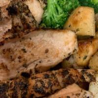 Chicken Marsala · Thinly sliced chicken breast with mushrooms in a reduction of Marsala wine sauce served with...
