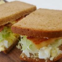 Egg Salad And Bacon · Egg Salad, Bacon, Lettuce, Tomato and Mayo on Choice of Bread with the choice of a side