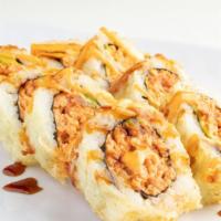 Spicy Tuna Tempura Roll · Tempura roll. In; spicy tuna, avocado, deep fried. Sauce; spicy mayo sauce, eel sauce.