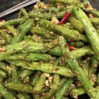 Stir-Fried String Beans With Minced Pork · Spicy