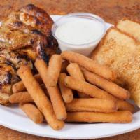 1/2 Chicken & Side Order Combo · 1/2 chicken, choice of side order and choice of pita or garlic bread.