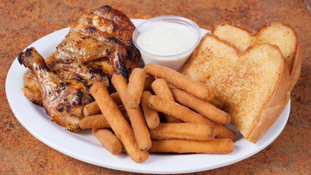 1/2 Chicken & Side Order Combo · 1/2 chicken, choice of side order and choice of pita or garlic bread.