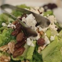 Darya Salad ( Lunch Spesial ) · Lettuce, tomato, cucumbers imported feta cheese, Greek kalamata olives, raisins, dates & wal...