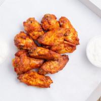   Chicken Wings · Hot wings, bbq, italian style served with ranch dressing.