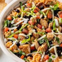 Bowl - Rito · Get your burrito in a bowl! filled with choice of rice, beans, protein, toppings includes, c...