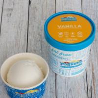 Vanilla - High Protein  · kcal 69, protein 8g, carbs 9g, fat 0g
per 100g serving / 32g protein per pint