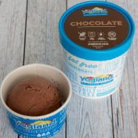 Chocolate - High Protein · kcal 70, protein 8g, carbs 8g, fat 0g
per 100g serving / 32g protein per pint