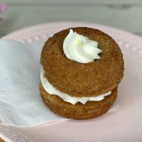 Churro Sandwich · Two Churro Donuts sandwiched together with vanilla buttercream.