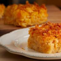 Hashbrown Casserole · Shredded potatoes, Colby cheese, and our signature seasoning blend. .