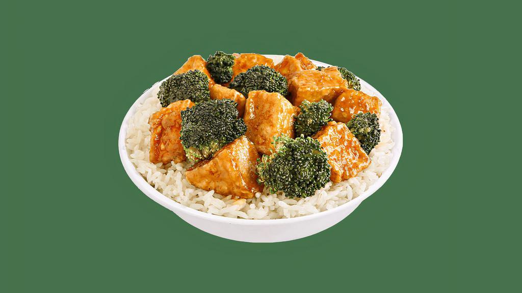 New! Sesame Tofu · Crispy Tofu and broccoli, tossed in a tangy ginger sesame sauce..