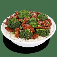 Gf Beef & Broccoli · Grass-fed, wok-seared steak, garlic, ginger, scallions and broccoli. Tossed in a rich and sw...