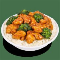 New! Sesame Chicken · Crispy chicken and broccoli, tossed in a tangy ginger sesame sauce.