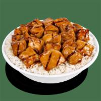 Gf Grilled Bourbon Chicken · Tender grilled chicken, tossed in a sweet and savory Bourbon sauce.