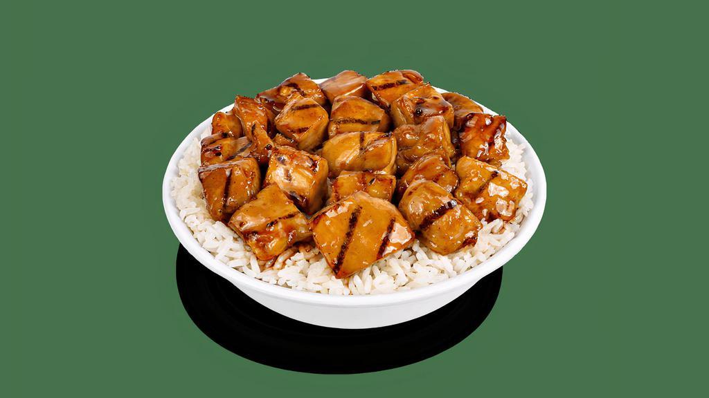 New! Grilled Bourbon Chicken · Tender grilled chicken, tossed in a sweet and savory Bourbon sauce