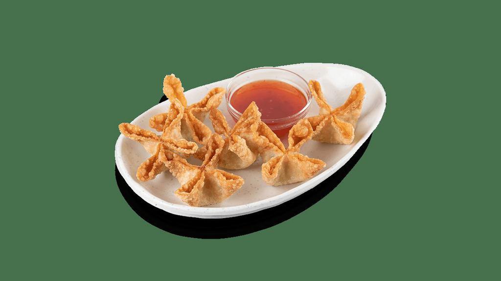 Crab Wontons  · Handcrafted, crispy wontons filled with Jonah crab, cream cheese, red bell peppers and scallions. Served with a sweet chili sauce..