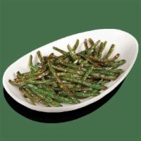 Mongolian Green Beans · Wok-seared green beans tossed with garlic, chili paste and our sweet and savory Mongolian sa...