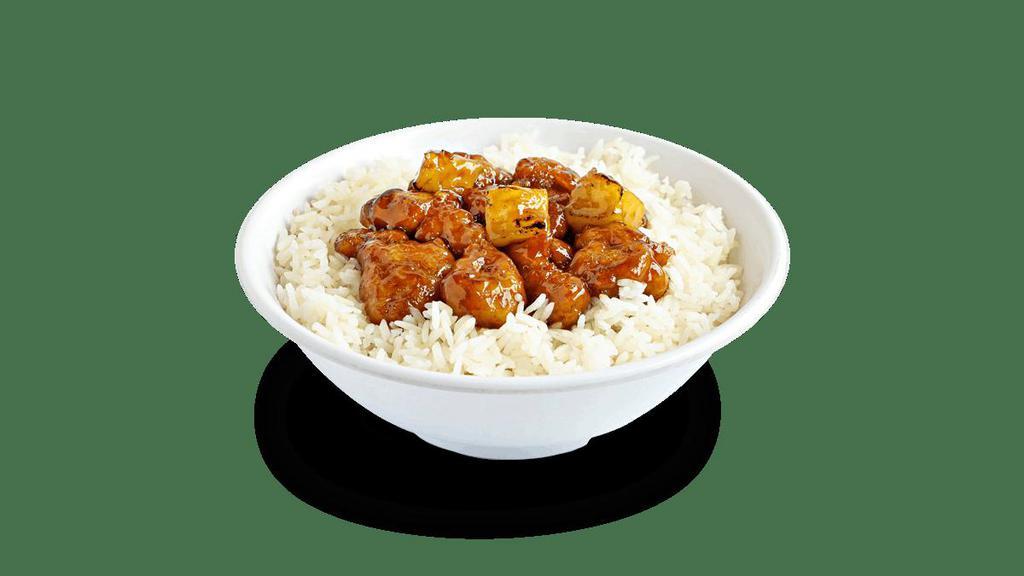 New! Kid'S House Special Chicken · Crispy chicken and pineapple, wok-seared in a tangy caramel sauce. Includes kid’s drink