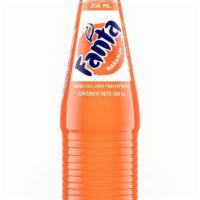 Fanta (Orange) · 12 oz glass bottle with non twist-off cap. Bottled in Mexico with real sugar.