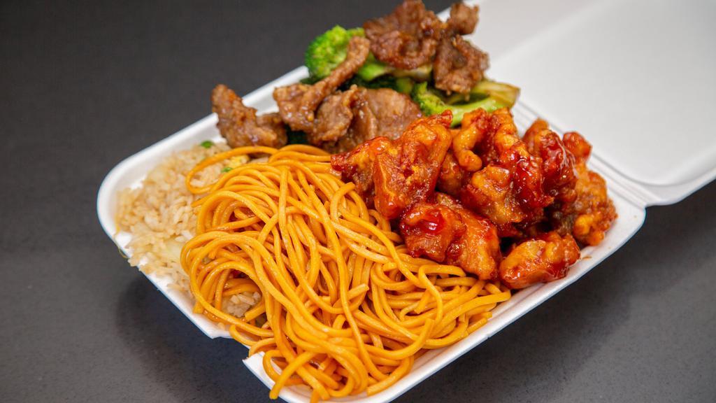 Plate Two · Fried Rice / Chow Mein Plus 2 item.