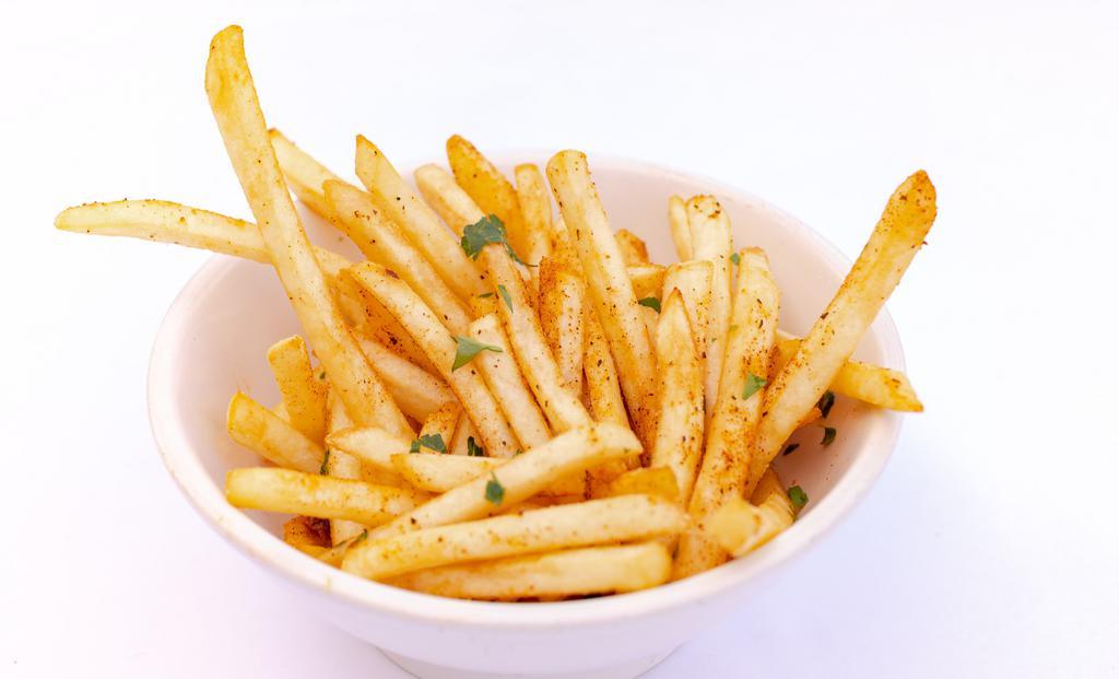 French Fries · Deep fried strips of potatoes, mixed with our special seasoning.