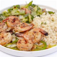 Shrimp Kabab · Easy grilled shrimp Mediterranean seasoning style with grilled bell pepper, onions and mushr...