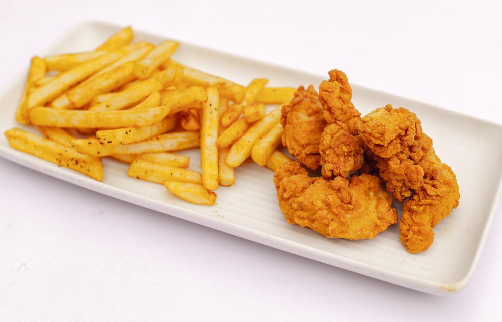 Zinger (Chicken Strips) · Served with fries.