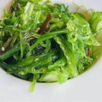 Wakame Seaweed Salad · Marinated seaweed salad/lettuce.