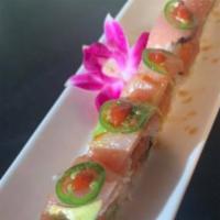 Cherry Blossom · Salmon and avocado topped with fresh tuna.