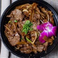 Beef Chow Fun · stir-fried noodles, bulgogi, onion, scallion