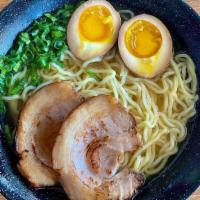 Shio Ramen · shio broth, ramen egg, noodles, chashu pork